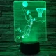 Kosaras 7 színű  3D led lámpa