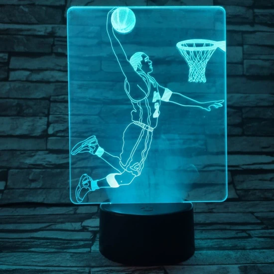 Kosaras 7 színű  3D led lámpa