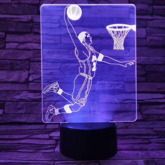 Kosaras 7 színű  3D led lámpa
