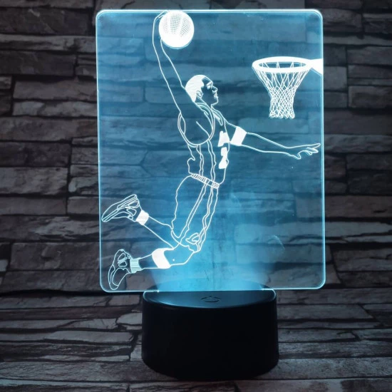 Kosaras 7 színű  3D led lámpa