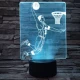 Kosaras 7 színű  3D led lámpa