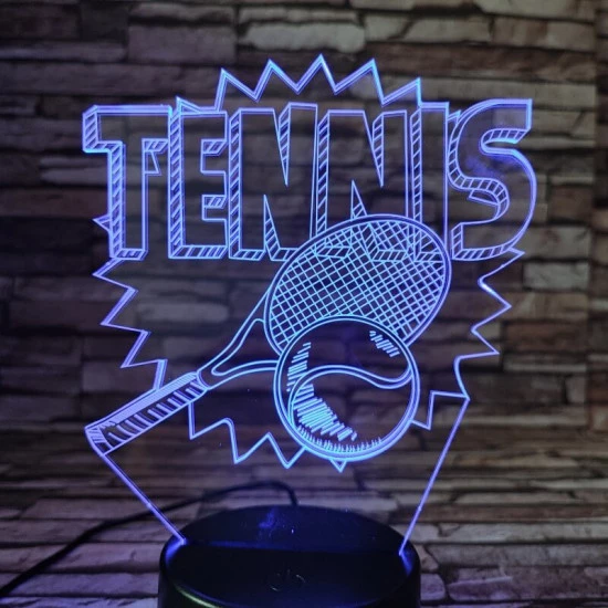 Tenisz játék 3D led lámpa