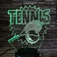 Tenisz játék 3D led lámpa