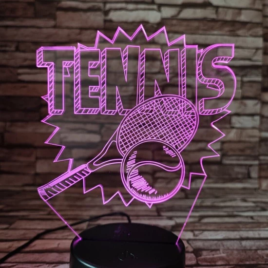 Tenisz játék 3D led lámpa