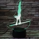 Szertona 7 színű 3D led lámpa