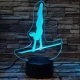 Szertona 7 színű 3D led lámpa