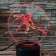 Kardozó-párbajtőr 7 színű  3D led lámpa
