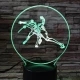 Kardozó-párbajtőr 7 színű  3D led lámpa