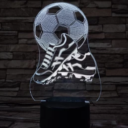 Foci cipő 7 színű 3D led lámpa