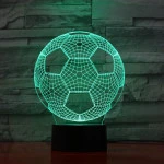 Focilabda 7 színű 3D led lámpa