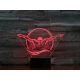 Úszó 7 színű 3D led lámpa