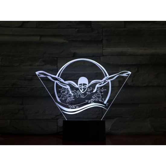 Úszó 7 színű 3D led lámpa