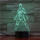 Ronaldo Focista 7 színű 3D led lámpa