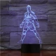 Ronaldo Focista 7 színű 3D led lámpa