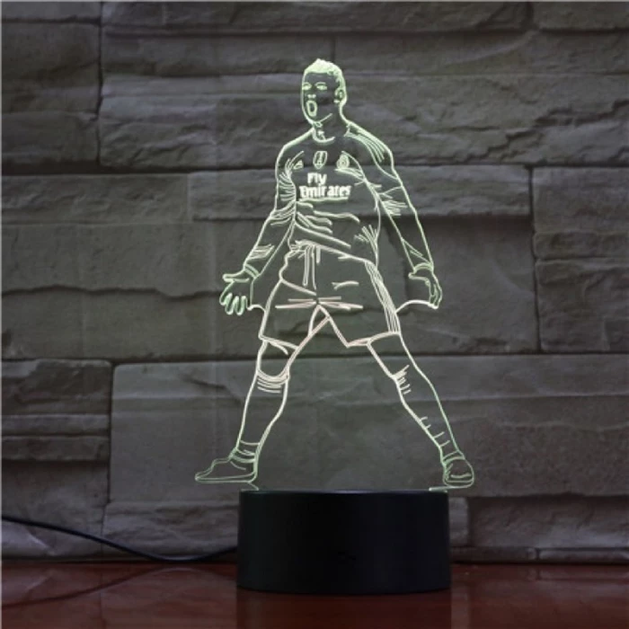 Ronaldo Focista 7 színű 3D led lámpa