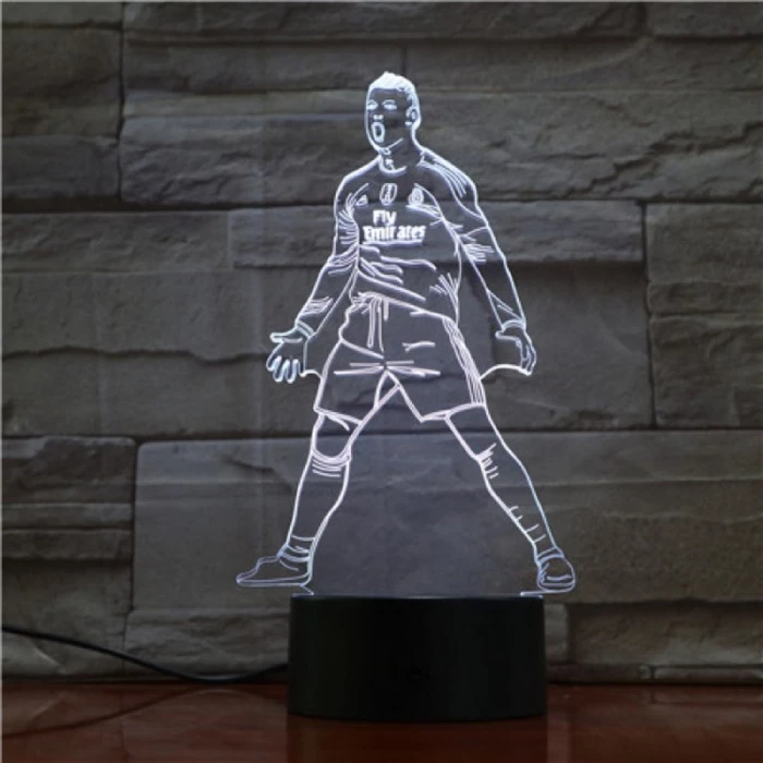 Ronaldo Focista 7 színű 3D led lámpa