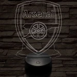 Arsenal 7 színű 3D led lámpa