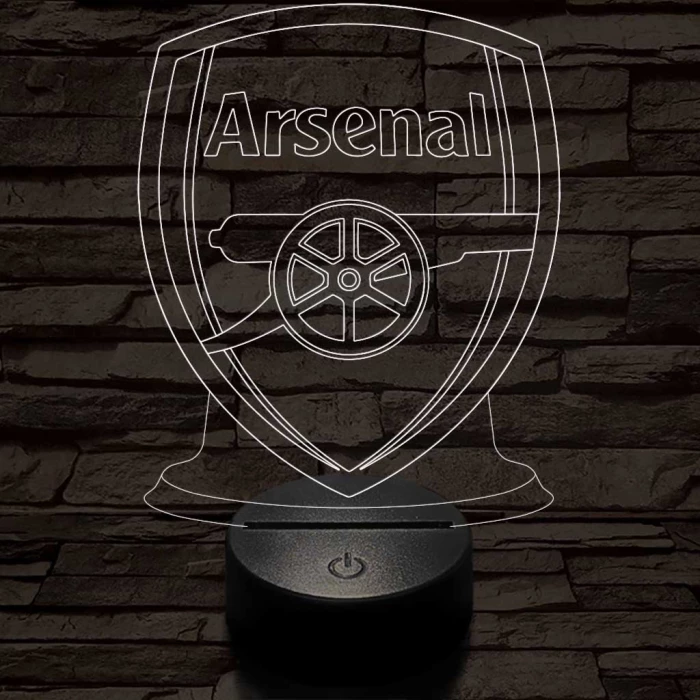 Arsenal 7 színű 3D led lámpa