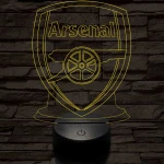 Arsenal 7 színű 3D led lámpa
