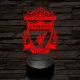 Liverpool 3D led lámpa