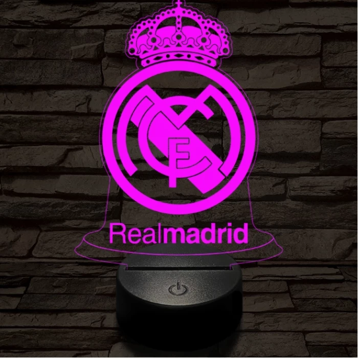 Real Madrid CF 3D led lámpa