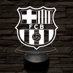 Barcelona 7 színű 3D led lámpa