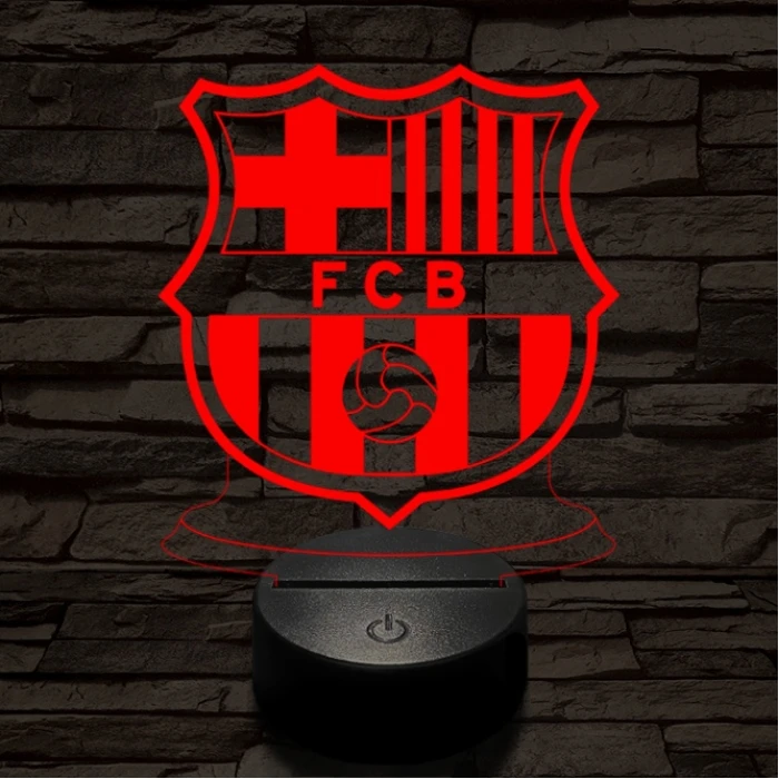 Barcelona 7 színű 3D led lámpa