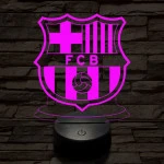 Barcelona 7 színű 3D led lámpa
