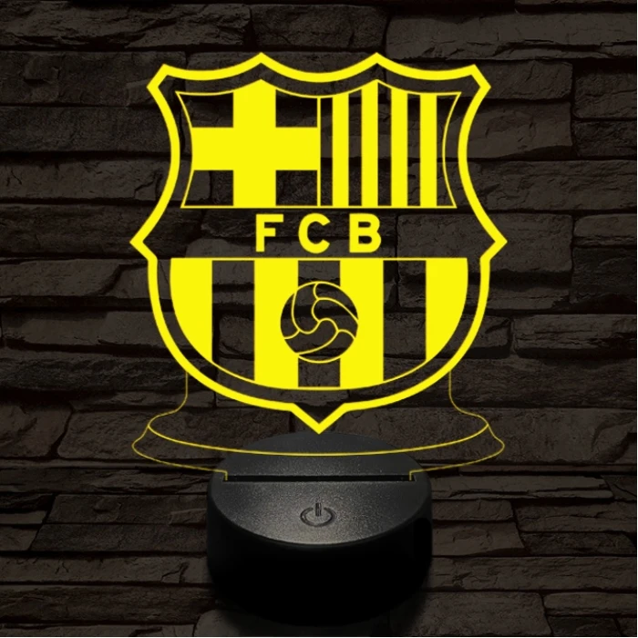 Barcelona 7 színű 3D led lámpa