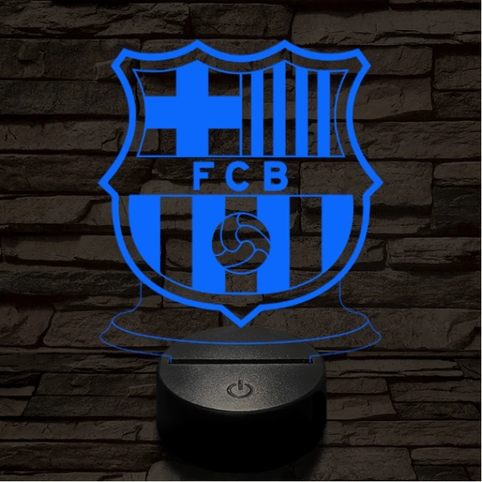 Barcelona 7 színű 3D led lámpa