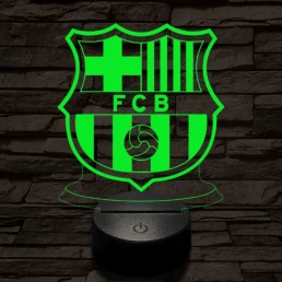 Barcelona 7 színű 3D led lámpa
