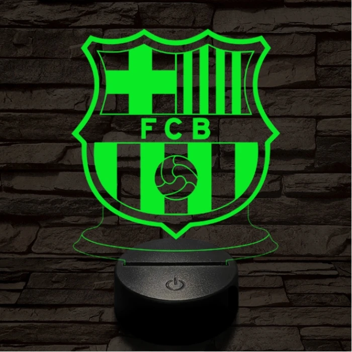Barcelona 7 színű 3D led lámpa