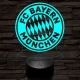 Bayern München 7 színű 3D led lámpa