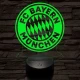 Bayern München 7 színű 3D led lámpa