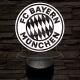 Bayern München 7 színű 3D led lámpa