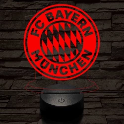 Bayern München 7 színű 3D led lámpa