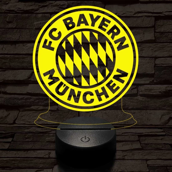 Bayern München 7 színű 3D led lámpa