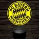 Bayern München 7 színű 3D led lámpa