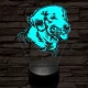 Golden retriever boldog 7 színű 3D led lámpa
