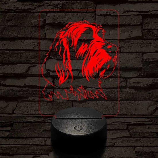 Vidravadász kopó 7 színű 3D led lámpa