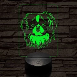 Japán csin 7 színű 3D led lámpa