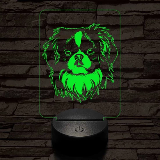 Japán csin 7 színű 3D led lámpa