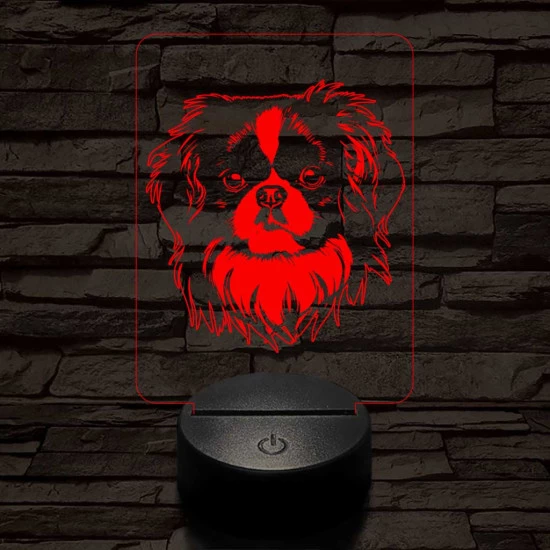 Japán csin 7 színű 3D led lámpa
