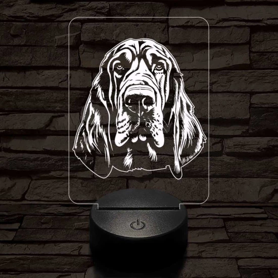 Angol véreb 7 színű 3D led lámpa