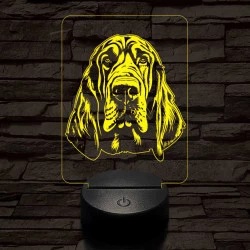 Angol véreb 7 színű 3D led lámpa