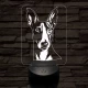 Ibizai kopó-fej 7 színű 3D led lámpa