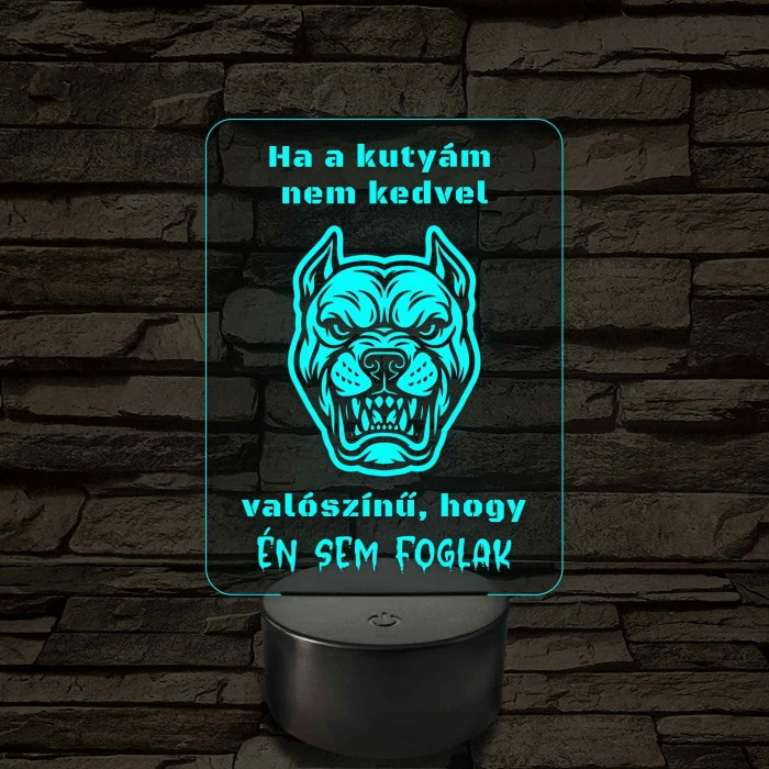Ha a kutyám nem kedvel – 7 színű, színváltós LED lámpa