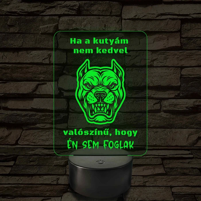 Ha a kutyám nem kedvel – 7 színű, színváltós LED lámpa
