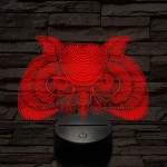 Bölcs Bagoly 7 színű 3D led lámpa