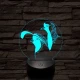 Fürj és galamb 7 színű 3D led lámpa
